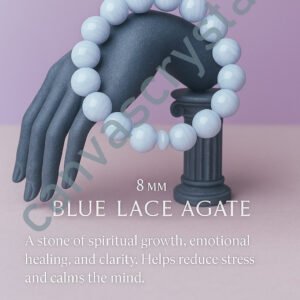 Blue Lace Agate Bracelet -Calm & Clarity Series