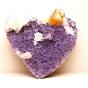 Amethyst Heart – Natural Raw Natural Mind, Body, Soul Collection Cluster (309g)