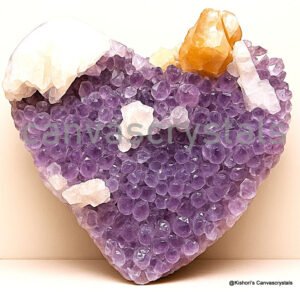 Amethyst Heart – Natural Raw Natural Mind, Body, Soul Collection Cluster (309g)
