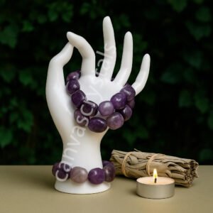 Natural Amethyst Tumble Bracelet – Mind, Body & Soul Serenity Series Gemstone Bracelet