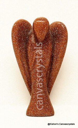 Golden Goldstone Angel – 5 cm, 7 gms, Natural Mind, Body, Soul Collection