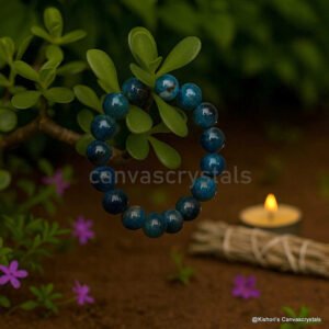 Natural Blue Apatite Bracelet 10mm– Clarity • Motivation • Growth, Mind Body and Soul Series