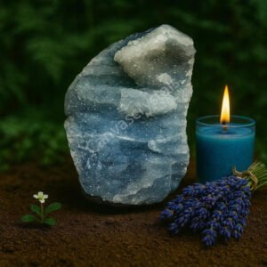 Blue Chalcedony Raw – 671 g, Natural Mind, Body, Soul Collection