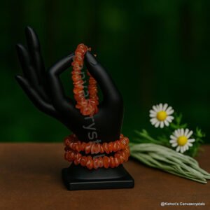 Natural Carnelian Chip Bracelet – Vitality • Courage • Creativity, Mind/Body/Soul Series