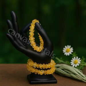 Natural Citrine Bracelet – Joy & Abundance, 10mm, Brazilian Mind, Body & Soul Series