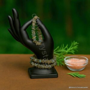 Labradorite Chip Bracelet –Mindful Support- Intuition • Rejuvenation • Aura Protection, Mind-Body-Soul Series