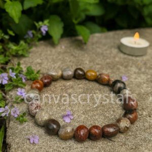Mexican Lace Agate Tumbled Bracelet – Harmony • Stability • Inner Joy, Mind-Body-Soul Series