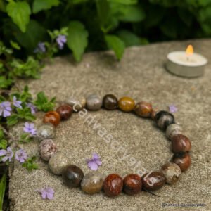 Mexican Lace Agate Tumbled Bracelet – Harmony • Stability • Inner Joy, Mind-Body-Soul Series