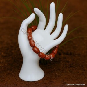 Red Jasper Bracelet – Tumbled big (Grounding & Strength), Mind, Body and Soul Series