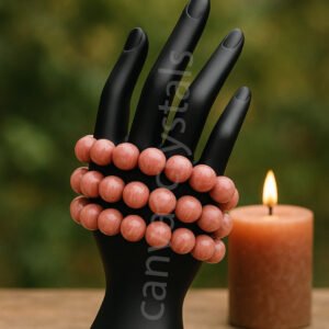 Rhodochrosite 10mm Natural Bead Bracelet – Emotional Balance & Inner Child Awakening, Mind/Body/Soul Bracelet