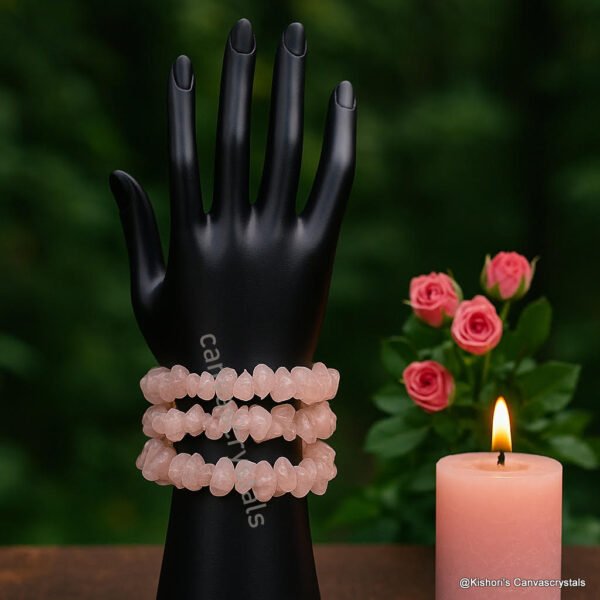 Rose Quartz Chip Bracelet – Love • Compassion • Emotional Balance