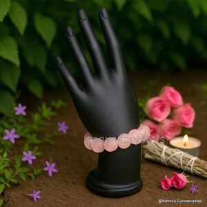 Rose Quartz Tumbled Bracelet – Love • Compassion • Emotional Balancing, Mind-Body-Soul Gemstonel, natural