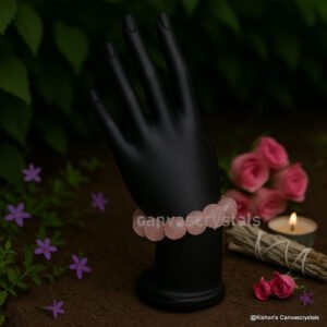 Rose Quartz Tumbled Bracelet – Love • Compassion • Emotional Balancing, Mind-Body-Soul crystal, natural