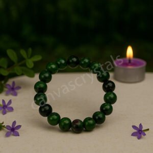 Ruby Zoisite 8mm Bead Bracelet – Vitality • Passion • Balance; harmony vibes, mind-body-soul series