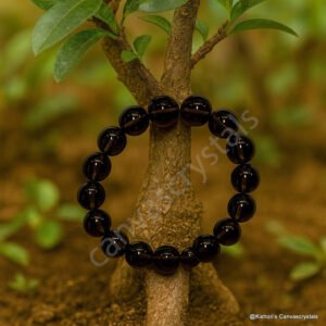 Natural Smoky Quartz Clarity Series Bracelet – 10mm Beads, Mind-Body-Soul Bracelet