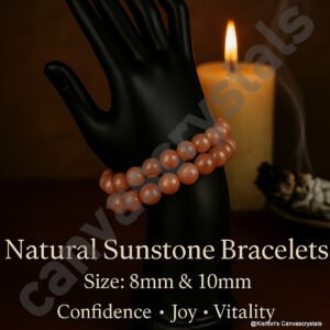 Sunstone 10mm Beads' Joy & confidence Bracelet, Mind-Body-Soul Bracelet