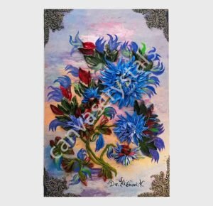 X/mas Chrysanthemums !! 16 in W x 24” H x 2” T , Mind-Body-Soul Series, PM Modi's Flower