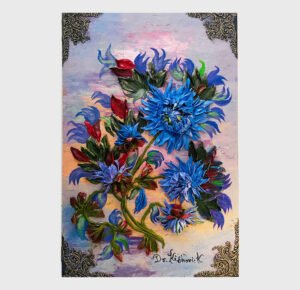 X/mas Chrysanthemums !! 16 in W x 24” H x 2” T , Mind-Body-Soul Series, PM Modi's Flower