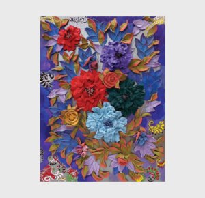 Nurtured Peonies – Volumetric 3D Floral Sculpture Painting (15” x 17”), mind-body-soul collection