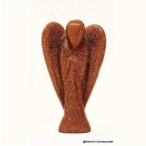Golden Goldstone Angel – 5 cm, 7 gms, Natural Mind, Body, Soul Collection