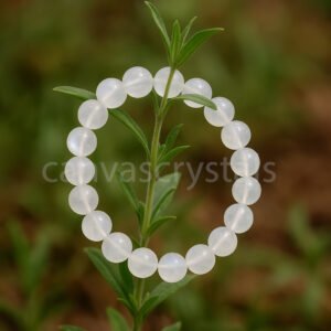 Moonstone 8mm Natural Gemstone Bracelet (Certified) | CanvasGemstone