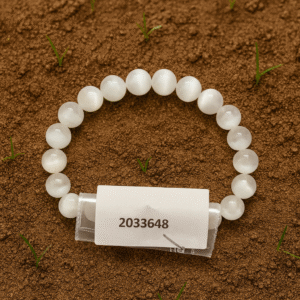 Selenite 8mm Natural Gemstone Bracelet (Certified) | CanvasGemstone