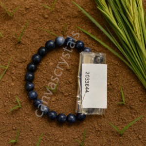 Sodalite Gemstone Bracelet – Natural, Certified, 8 mm